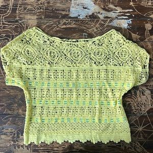 Crochet yellow top